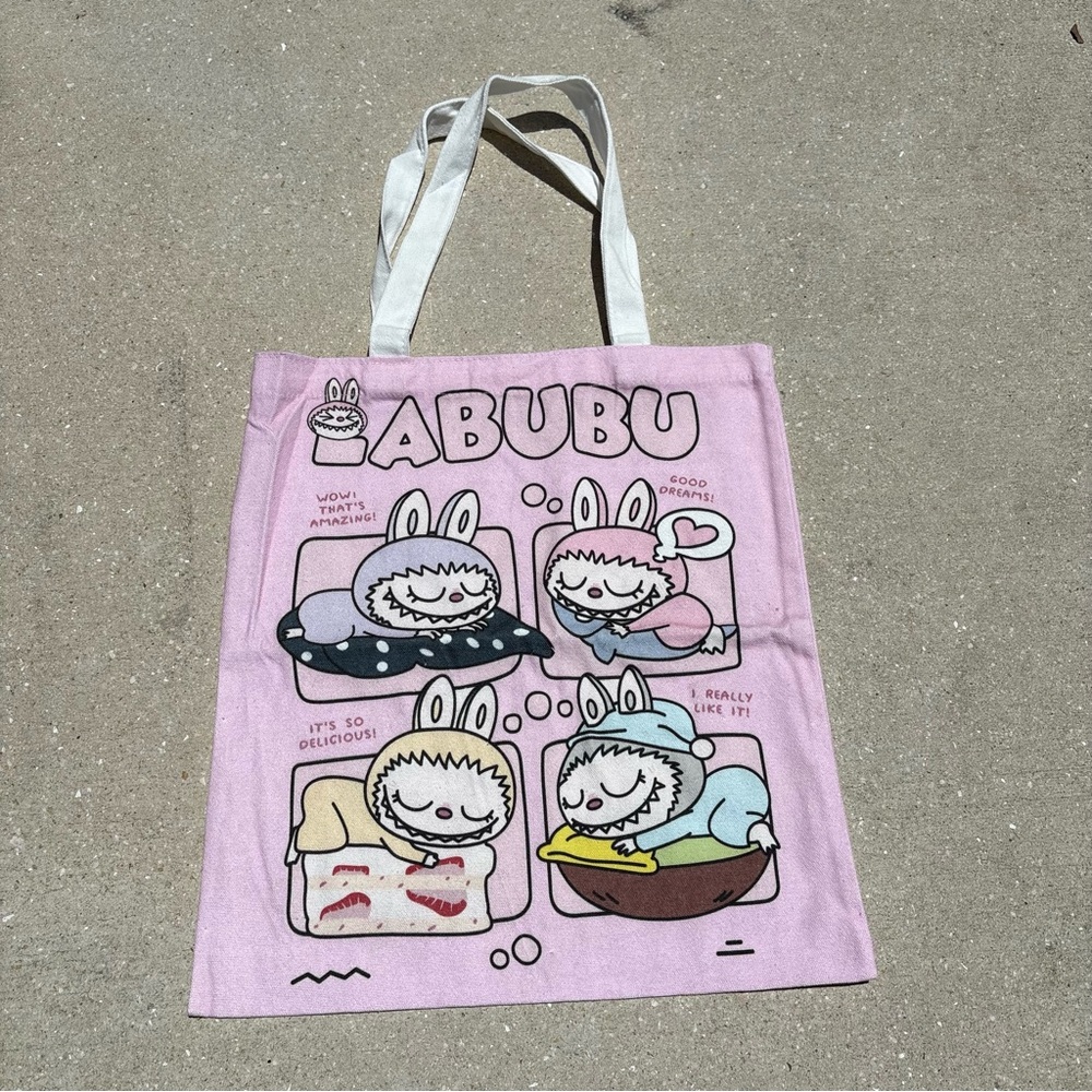 Pink Labubu Tote Bag Y2K tote - Picture 3 of 7